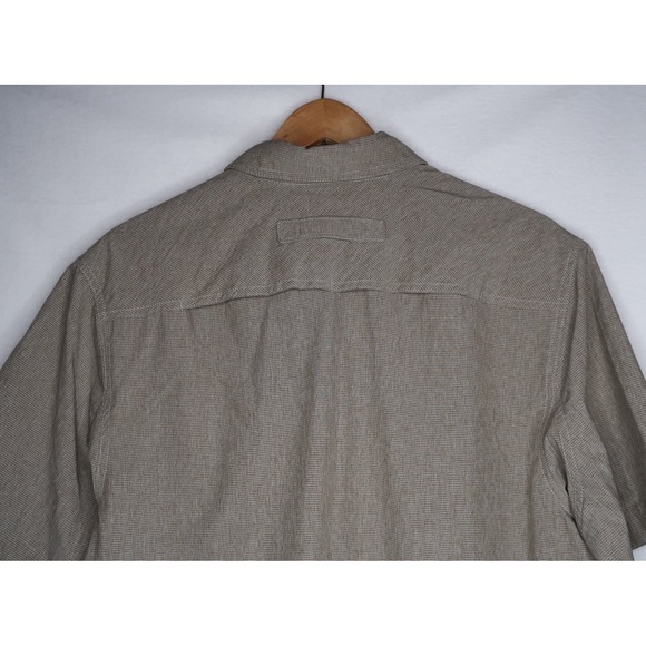 Duluth Trading Co Men's M Check Button Down Shirt Short Sleeve Cotton Outdoor - Picture 7 of 9